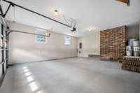 20' x 25' garage-freshly painted walls and flooring.