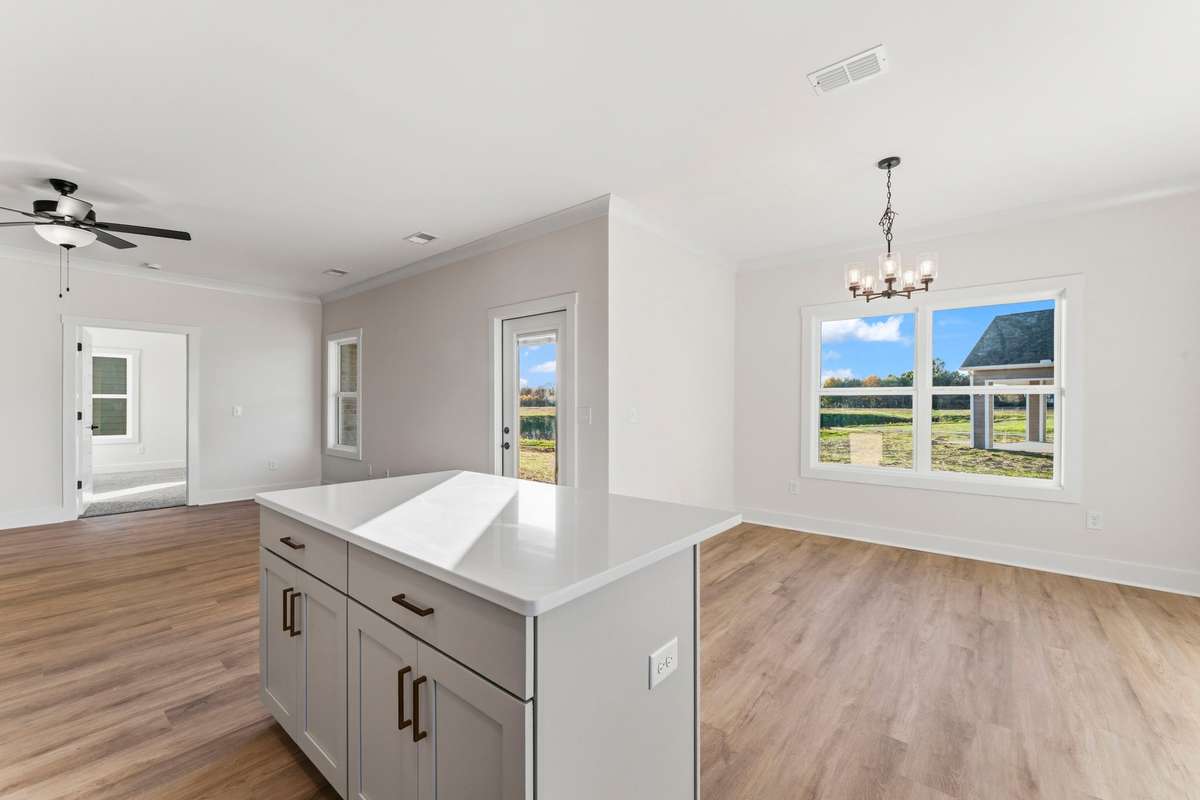 From the kitchen your view is of the largest ponds and close access to the nature trail.