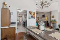 Convenient access to the kitchen