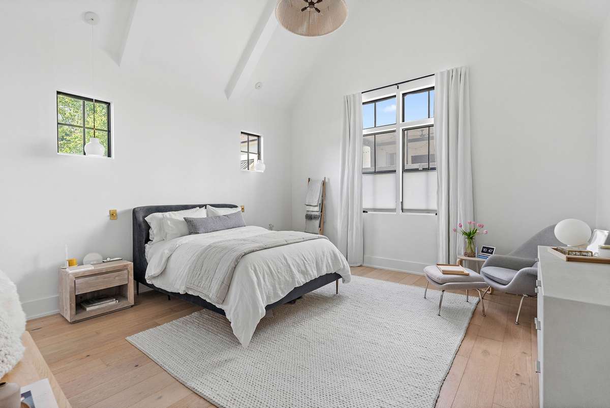 Downstairs Primary Bedroom is a serene oasis completely removed from all other bedrooms - including no one overhead.