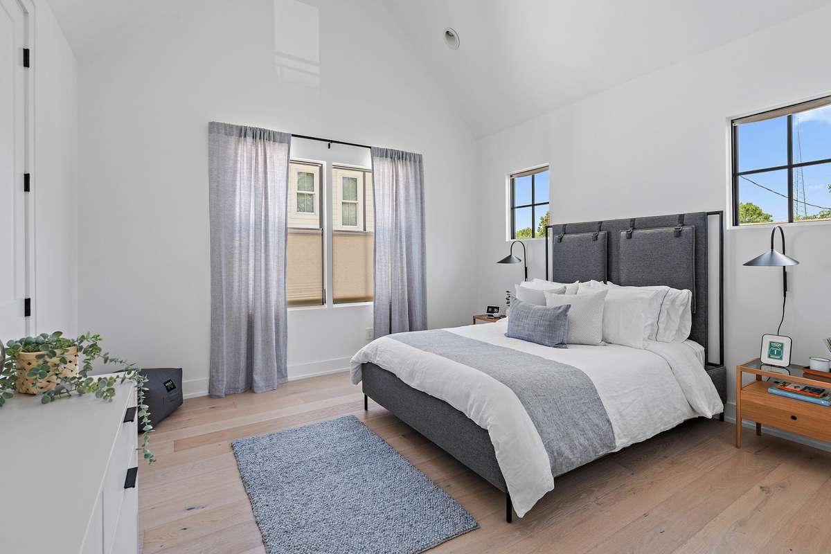 Third and Fourth Bedrooms are perfectly sized with double vanities in their shared bath.