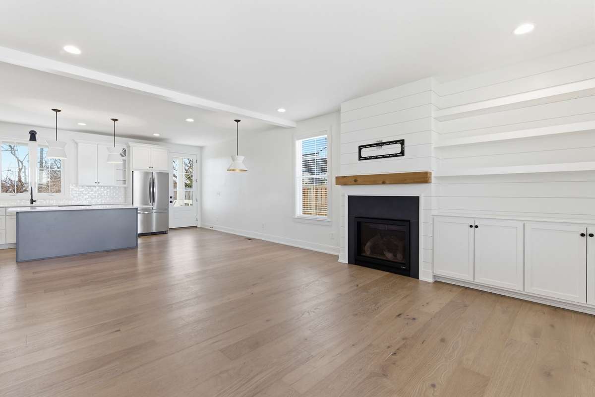 European White Oak floors are beaming from the natural light!