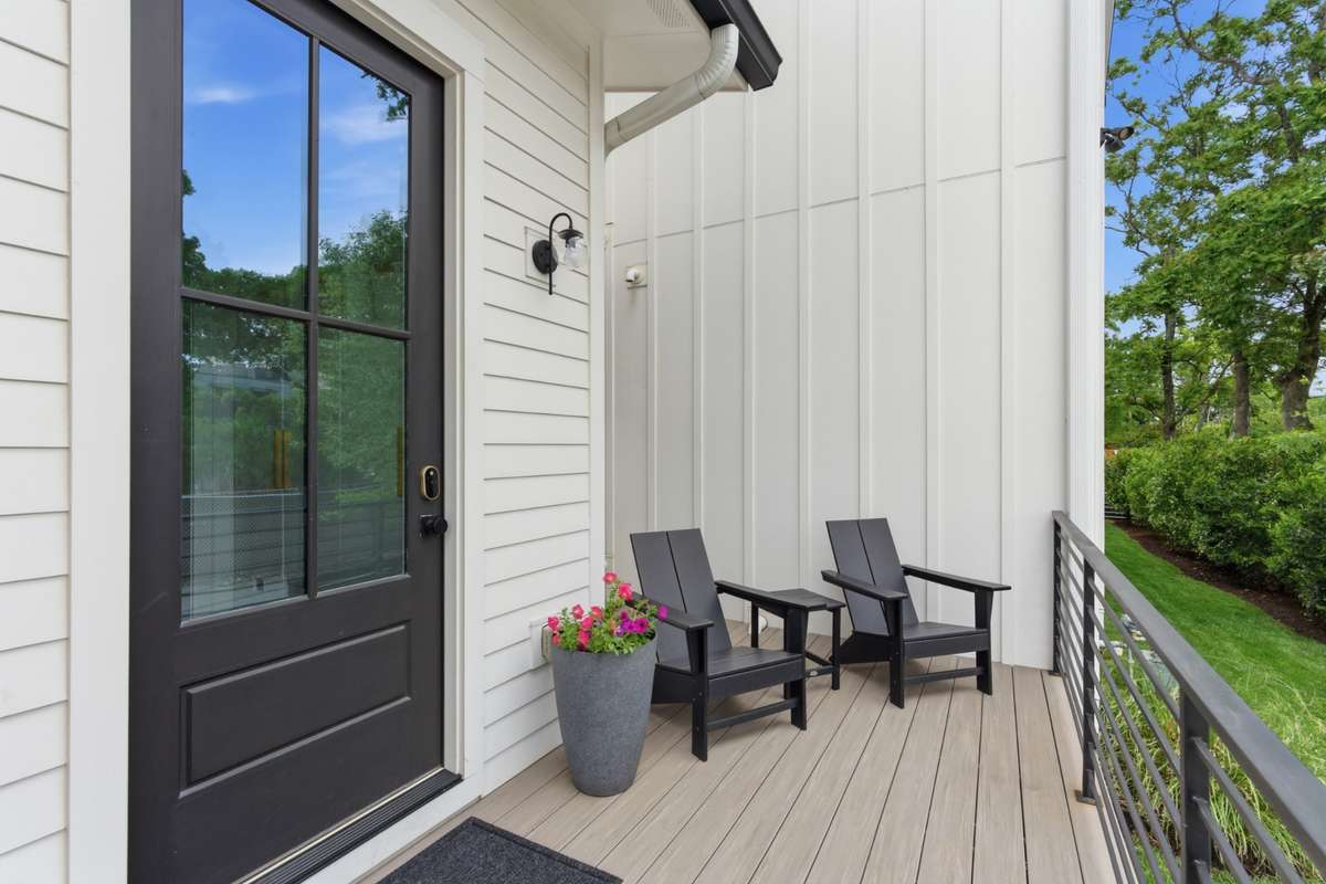 "Friends Entrance" is located off of the side porch with entry thru the Mud Room.