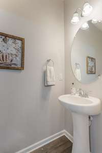 1/2 bath on main floor