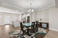 This dining space has two nooks perfect for a buffet or hutch, the furniture is negotiable too!