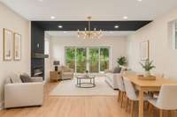 Virtual staging -Living interior 01