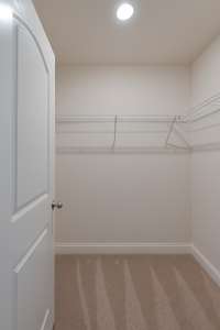 Second bedroom with large walk-in closet.