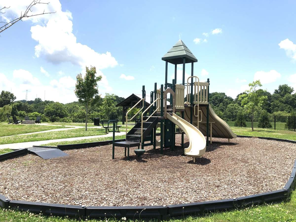Community fenced in playground