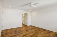 Just ahead is the elegant Primary Bath.