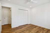 Access to the full guest bath is just steps away.