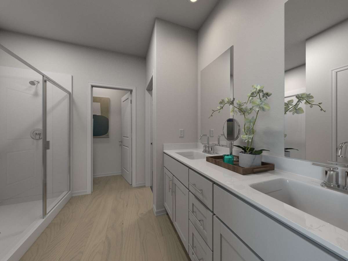 Photo is not of the actual home, but is an inspirational photo of builder’s model home and may depict options, furnishings, and/or decorator features that are not included