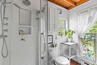 Separate primary shower