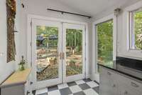 Beautiful flow from the kitchen to the living room and outdoor entertaining areas