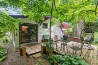 New deck built in 2023 - an incredible spot to take in the scenery of the property