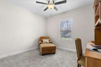 GUEST BEDROOM ON MAIN LEVEL IS BEING USED AS AN OFFICE