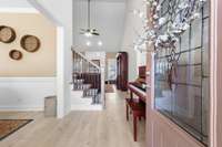 VIEW FROM THE FOYER TOWARDS THE GREATROOM