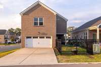 2 car garage with extra parking