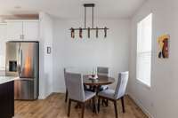 separate dining nook which can accommodate a 6 person table if need be
