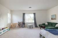 Large bonus room over the garage