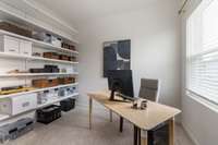 Elfa wall unit can remain if Buyer would like