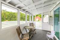 Enclosed sun porch