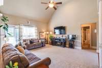 Tall vaulted ceilings.