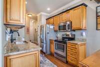 Granite countertops.