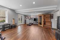 Family/Hobby Room with access to backyard.