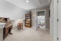 Loft with access door to Bonus Room.