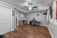 4th Bedroom (in walk out lower level with full egress windows) has been used as an office.