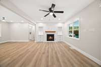 Imagine entertaining here!  This floorplan makes hosting gatherings easy with an open design that flows from the great room into the dining and kitchen areas.