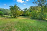 View of the backyard
