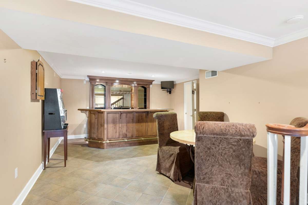 An extensive remodel provides a true Finished Basement , an existing outside entry controls foot traffic