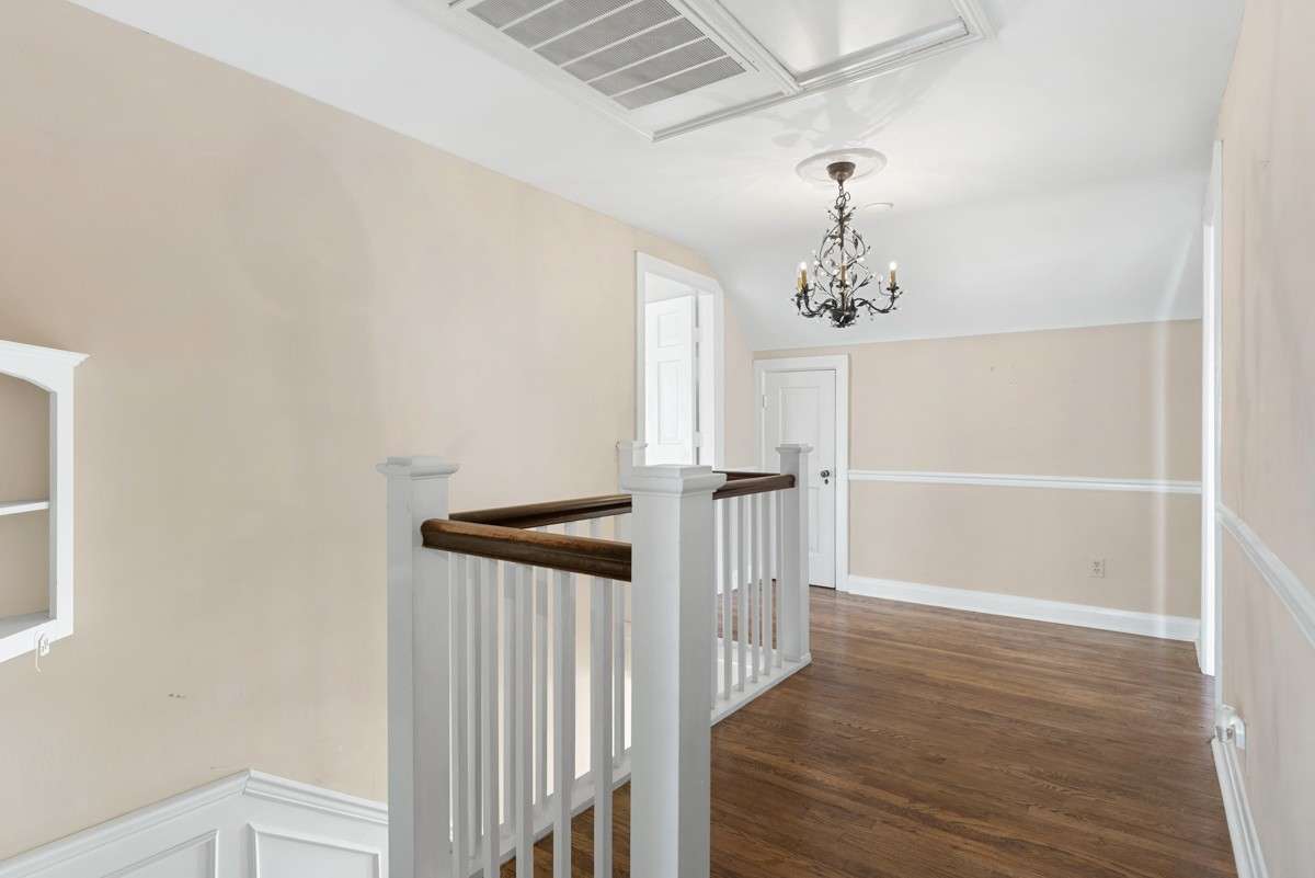 Spacious second Floor Landing, Hardwood and Neutral palette