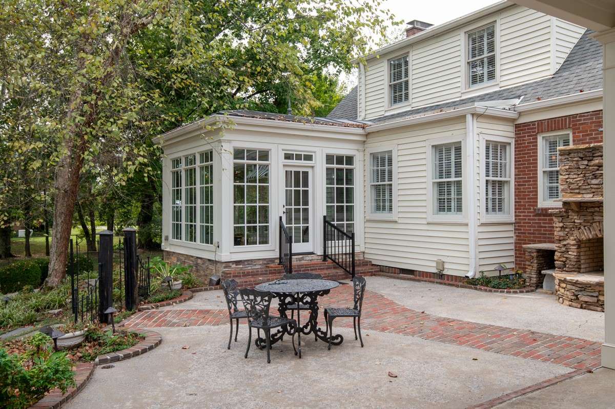 Stone,  Brick,  and Concrete for the duration, Garden pathways, Sunroom entry - Garden Sophistication