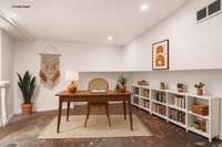 This space was used as a home office but could easily be used as a hobby room or even a fourth bedroom.