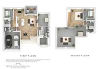 Rendering of the floorplan for this home. See disclaimer on rendering.