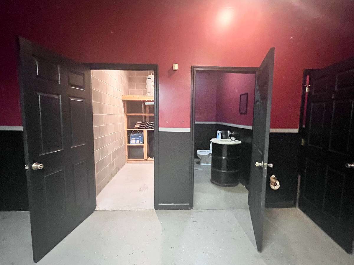 Utility closet & bathroom.