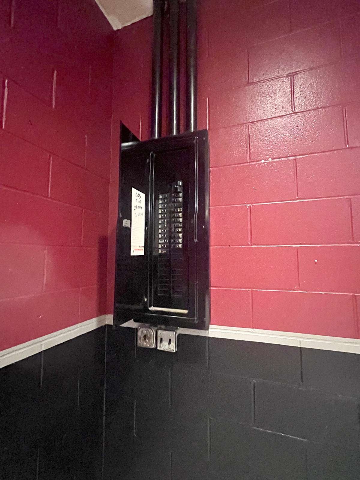Electrical panel.