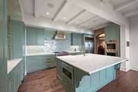 The secondary kitchen is the perfect place for catering or convenience!