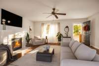 VIRTUALLY STAGED LIVING AREA so you can visualize how it might look with furniture!