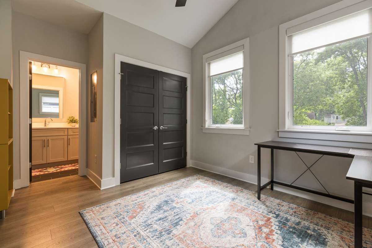 This bedroom also has a walk-in closet and en suite bathroom.