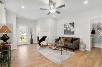 These photos are of a previously built PEARL Townhome. This is the same floor plan that is being built on Lot 008  in Trotwood of Columbia  for this listing. These pictures are an excellent reprsentation of the howm. Colors and finishes may vari.