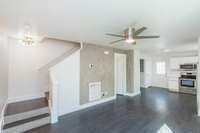 Entryway into Living Room.