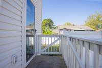 Porch off of the kitchen.