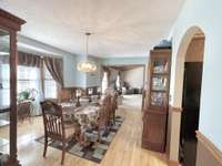 The dining room is perfect for holiday celebrations, dinner parties, and memorable family gatherings.