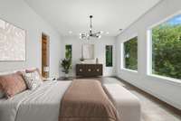 Primary Bedroom is digitally staged.