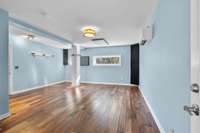 This is the third bedroom. The current owners used it as a working studio, complete with soundproofing.