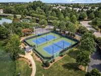 Pickleball courts, basketball court and tennis court.