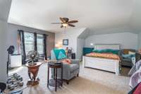 Upstairs large bonus room with new upgraded carpet